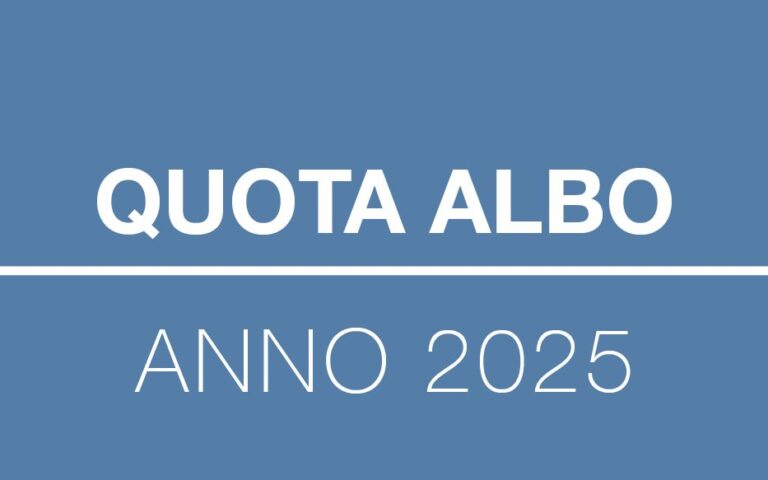 Quota Albo anno 2025